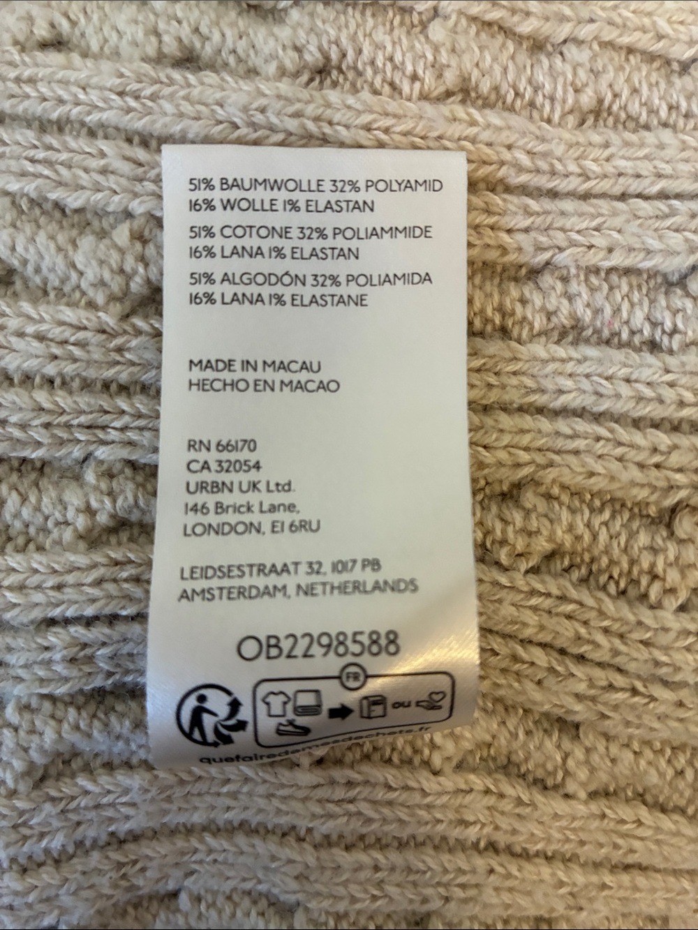 Free People We The Free Tennessee Cable Knit Cardigan Ivory Pockets XL - Picture 11 of 11